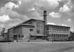 Het voormalig Stedelijk Gymnasium aan de Homeruslaan.
<br/>
G.J. Lauwers (bron : Utrechts Stadsarchief), 1952-1956
